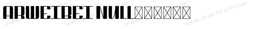 ARWeiBei null字体转换